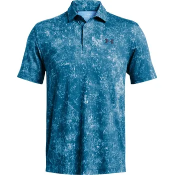 Pánské tričko Under Armour Playoff 3.0 Polo-Mineral Wash S, Photon Blue/Midnight Navy, pánské