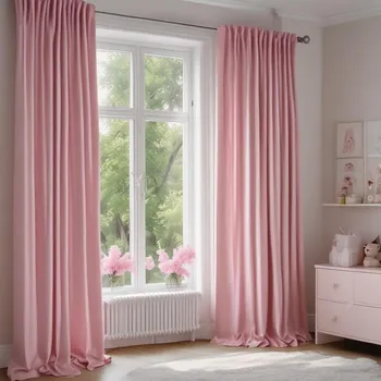 Růžové Dětské Závěsy Dětského Pokoje (Z)