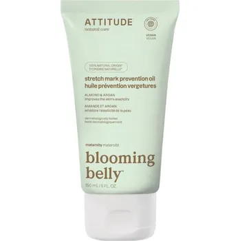 Tělový olej ATTITUDE Blooming Belly přírodní olej pro těhotné a po porodu argan a mandle 150&nbsp;ml