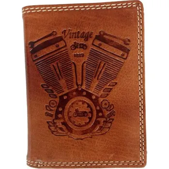 Peněženka Kožená peněženka MACHINE TAN