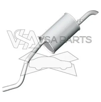 Zadní díl výfuku TYLL Výfuk zadní díl (126)