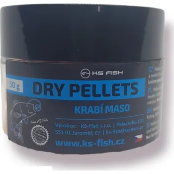 Umělá nástraha KS Fish Dry Pellets 50g krabí maso