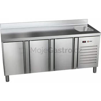 Asber Stůl mrazící ETN-7-180-30 HC S dřez nad agregátem