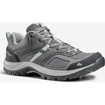 Pánské tenisky QUECHUA Dámské turistické boty MH100 40 ZELENÁ|ŠEDÁ
