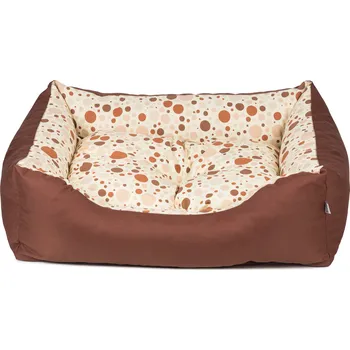 Pelíšek pro psa Iridog Pelech pro psa ZIPPY 2v1 no.5 hnědý bubliny v28 x d95 x š80 cm