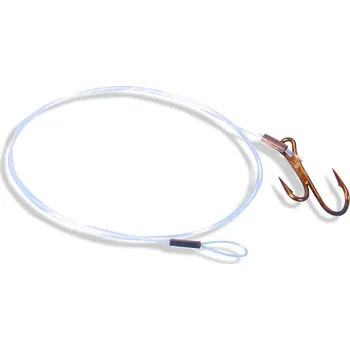 Saenger fluorocarbon s dvojháčkem, vel. 1/0, 70 cm/0,35 mm