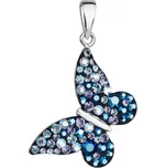 Stříbrný přívěsek s krystaly Swarovski modrý motýl 34192.3 blue style