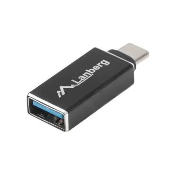 Datový kabel LANBERG USB-C(M) 3.1 na USB-A(F) adaptér černý OTG AD-UC-UA-02