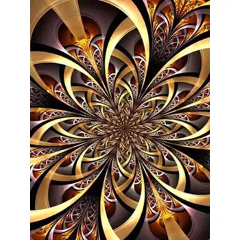 Diamantové malování Diamantové malování/Homfun - Zlatá mandala II