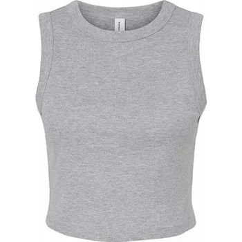 Bella+Canvas Pružné crop top tílko s hlubokými průramky Barva: šedá melír, Velikost: XXL BL1013