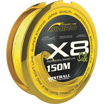 Mistrall šňůra Shiro Silk Braided Line X8 0,21mm 150m žlutá