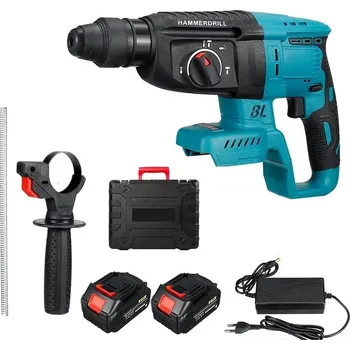 Pneumatické kladivo EUROSONIC AKU vrtací a sekací kladivo 2 x 21V + příslušenství