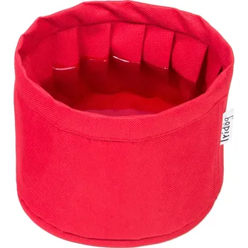 Miska pro psa Iridog Cestovní miska pro psy no.1 červená průměr 13 cm, výška 10 cm