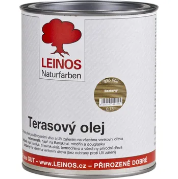 barva a nátěr na dřevo LEINOS 236 terasový olej (750ml)-přírodní nátěr na dřevěné terasy z exotického i evropského dřeva 002 Bezbarvý