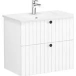 Vitra ROOT GROOVE skříňka s umyvadlem 800x470x670mm, závěsná, 2 zásuvky, bílá mat