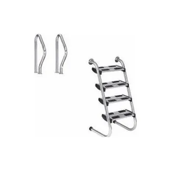Bazénové schůdky Vágner Pool Bazénový žebřík - ERGO 4 stupně (AISI 316) dvoudílný