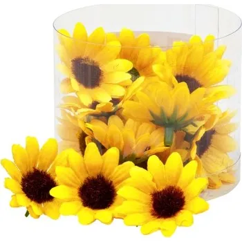 umělá květina Ozdobné umělé květiny mini slunečnice 22ks
