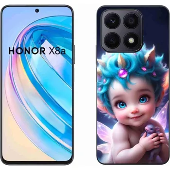 Pouzdro na mobilní telefon Gelový kryt mmCase na Honor X8a - dítě s motýlími křídly