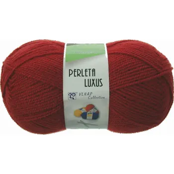 Příze Perleta Luxus 52082 - Kardinal.červená