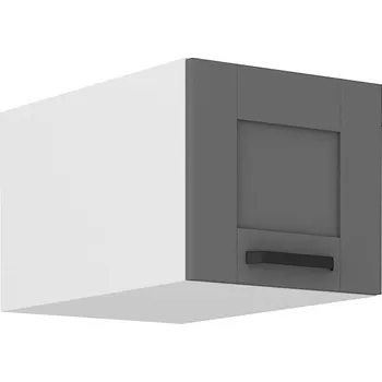 Kuchyňská skříňka LEMPERT Horní skříňka nad skříň LUNY 55 (40 / 36 / 57 cm) dustgrey / bílá