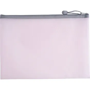 Obálka Obálka se zipem JUNIOR A4 síťovaná - růžová