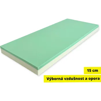 Matrace Super15 Medium - vysoce vzdušná tvrdší matrace (Špičková 15 cm matrace, vyšší tuhost, skvělá opora páteře. Doprava zdarma)