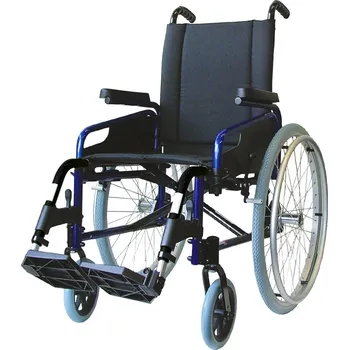 Invalidní vozík DMA Praha Pluriel invalidní vozík pro amputáře modrá metalíza
