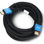 Kabel HDMI 2.0 - černý opletený - 3m - Lanberg CA-HDMI-20CU-0030-BL