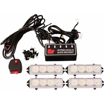 Maják STTuning Stroboskopy LED COB majáky venkovní oranžové