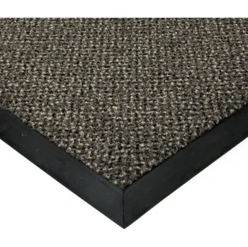 Rohožka Šedá textilní vstupní rohož FLOMA Cleopatra Extra (Bfl-S1) - délka 50 cm, šířka 90 cm, výška 0,9 cm