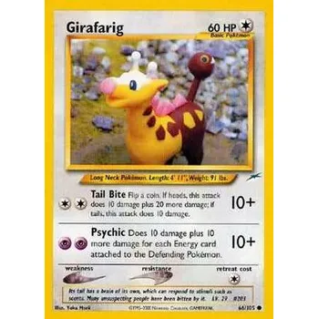 Karetní hra Pokémon NDE 066/105 Girafarig - Neo Destiny Stav: Good