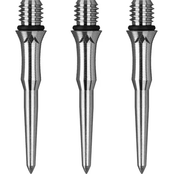 Příslušenství pro šipky Mission Kovové hroty - Titan Edge - Shark - Silver - 26 mm