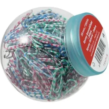 Kancelářská sponka Spony kancel.Tempus ZEBRA 28mm 250ks v dóze - tp14107