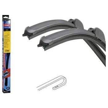 Stěrač COMPASS Stěrače FLAT SET (HOOK) 530+530mm