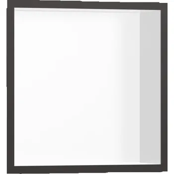 XtraStoris Individual - výklenek do stěny s designovým rámem 300/300/100, kartáčovaný černý chrom 56099340