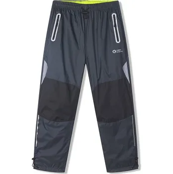 Dětská móda CHLAPECKÉ ŠUSŤÁKOVÉ KALHOTY TMAVĚ ŠEDÁ SK7752 Velikost: 140, Barva: Šedo/zelinkavá