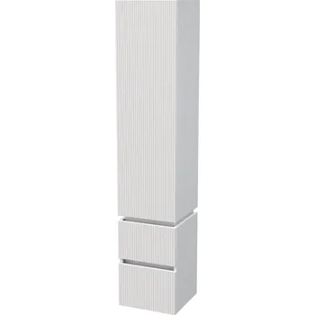Nábytek Storm 3D - vysoká skříňka pravá 170x35 cm, 1 dvířka, 2 zásuvky, závěsná, bílá STORM 3D SV 35 1D2Z P A8916