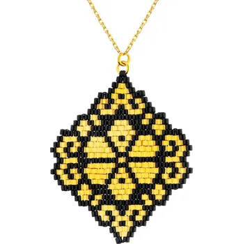 Náhrdelník Zlatý korálkový náhrdelník, anker - rozeta - AP537-6632