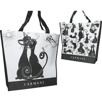 Taška na rameno i do ruky s motivem koček z kolekce CARMANI