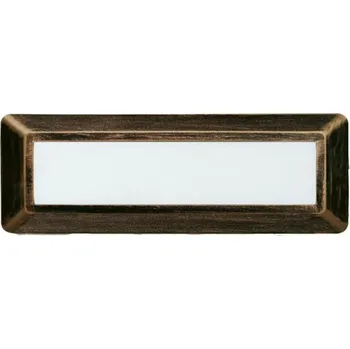 Venkovní osvětlení ACA Lighting LED venkovní nástěnné svítidlo hranaté rezavá 230V AC IP65 4W 3000K 290LM RA80 SLIM31NR