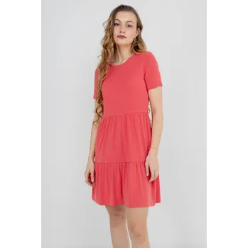 Dámské šaty Vero Moda dámské šaty z modalu Filli červené Velikost: S