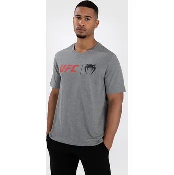 Pánské tričko Pánské tričko Venum UFC Classic - Grey/Red Velikost: M