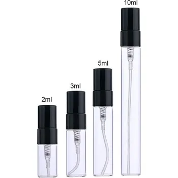 Kosmetická sada Sada mini rozprašovačů na parfémy | 100 kusů - čirá černá,5ml,50 ks