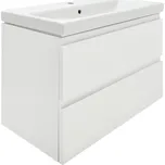 Cersanit Koupelnová skříňka s umyvadlem Cersanit Dormo 80x37,5x62 cm bílá lesk SIKONCMO002BL SIKONCMO002BL