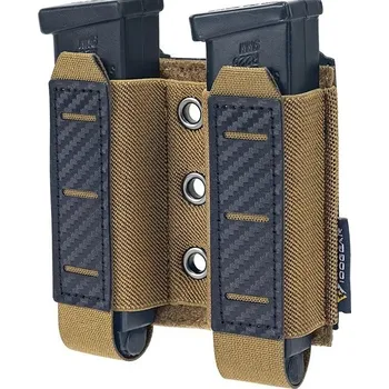 Příslušenství pro sportovní střelbu Sumka na 2 pistolové zásobníky - písková 302p