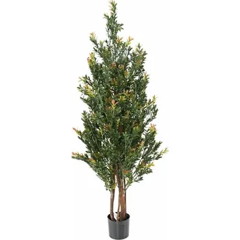 umělá květina Buxus stromek Red Day UV, 130cm