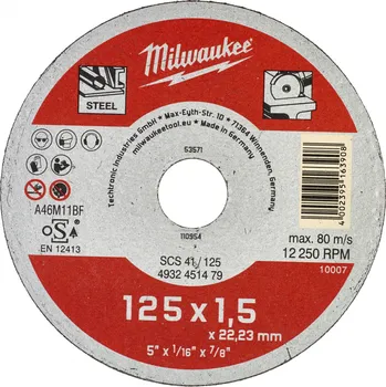 Řezný kotouč Milwaukee Contractor 4932451479 125 mm