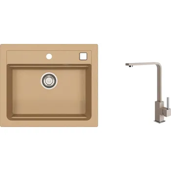 Granitový dřez Alveus SET ALVEUS ATROX 30/55 + BATERIE AFRA/ 55 SETA22117