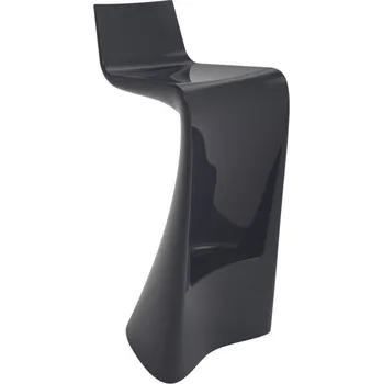 VONDOM Antracitově šedá plastová barová židle WING 72 cm