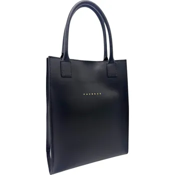 Kabelka Kožená kabelka Adina ruga Barva: Černá se zlatem